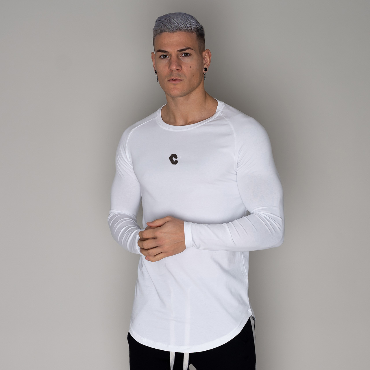 Running Training Cotton Tight Stretch Long Sleeve T-shirt