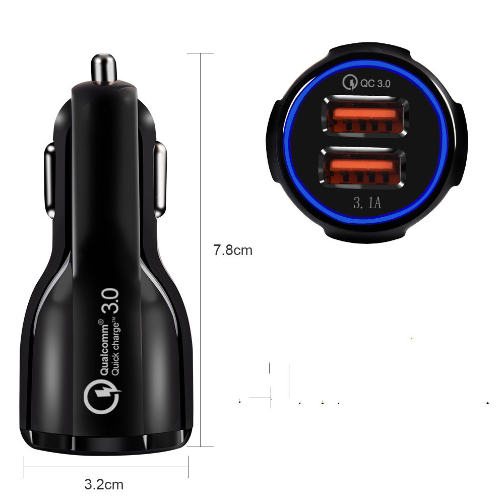 Title 2, Car Charger 6.0A Light Usb Car Charger Fast Cha...