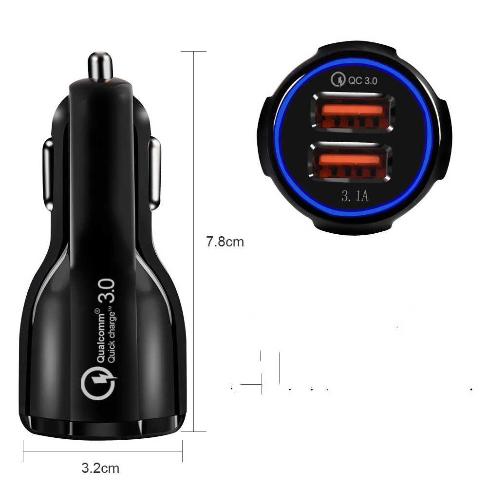 Car Charger 6.0A Light Usb Car Charger Fast Charge Mobile Phone Charging Car – image 3