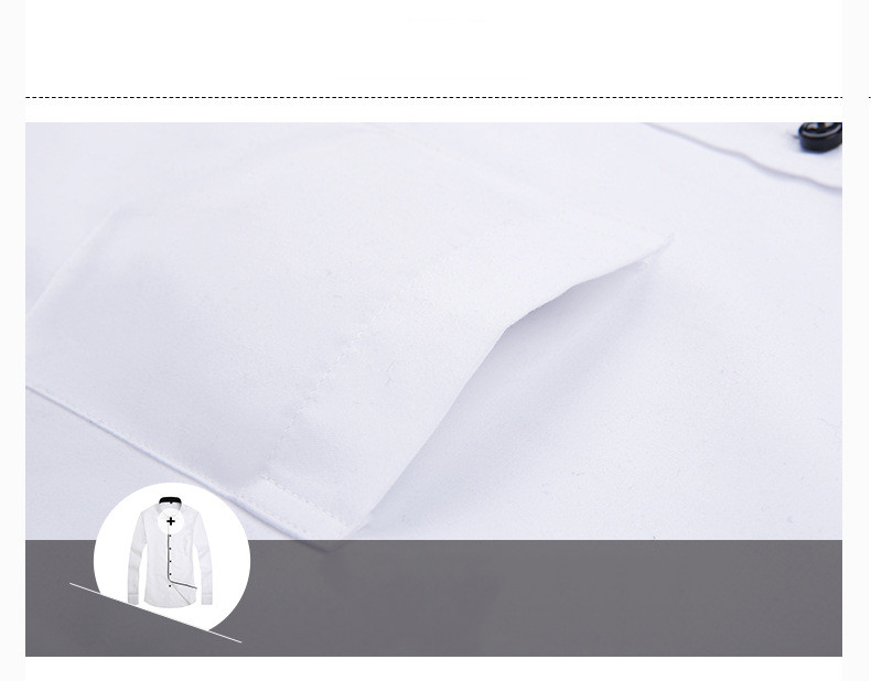 Long-Sleeved Shirt Korean Style Slim Men's Shirt