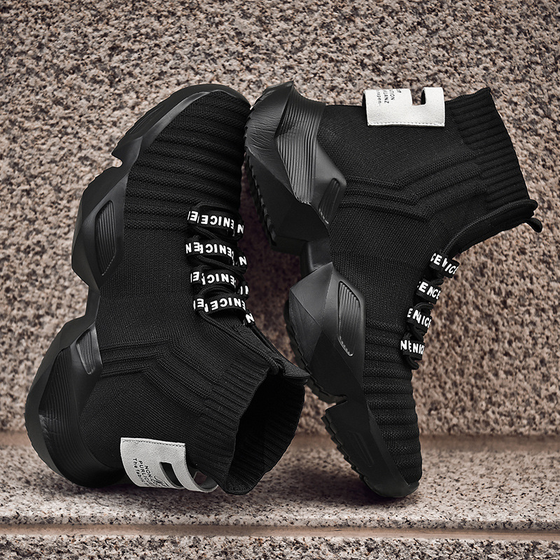 Casual High-Top Shoes Net Red Socks Trendy Shoes Old Shoes