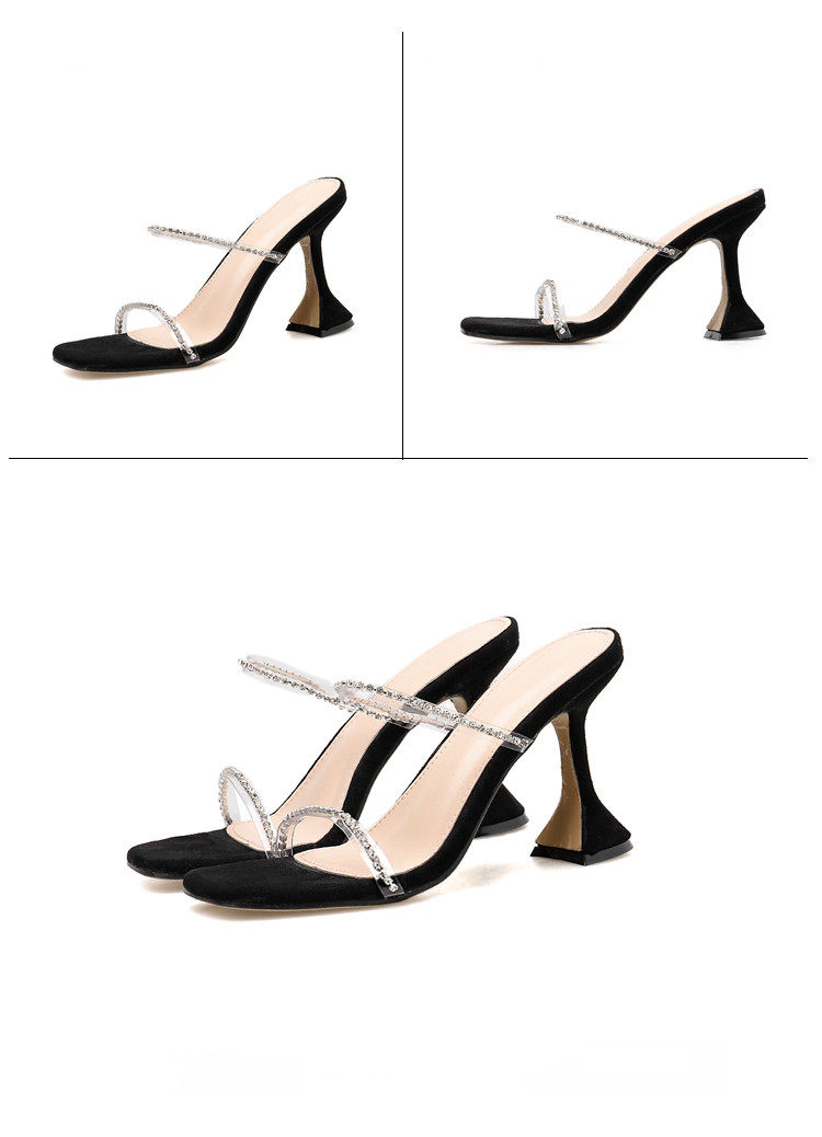 New Rhinestone Wine Glass and Rainbow Women's Shoes