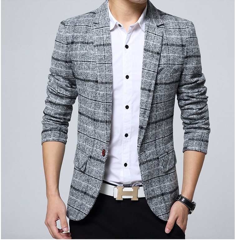 Men's Fashion Casual Slim Youth Suit Jackets