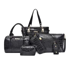 Single Shoulder Messenger Bag European And American Fashion Ladies Handbag - Black - View 1