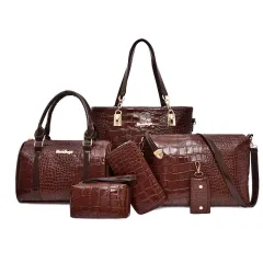 Single Shoulder Messenger Bag European And American Fashion Ladies Handbag - Brown - View 1