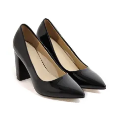 High Heeled Shoes Women's Shoes Work New Pointed Shoes - Black - View 1