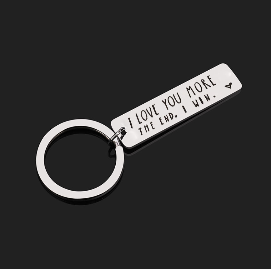 Title 1, Stainless Steel Keychain Female Personality Trend