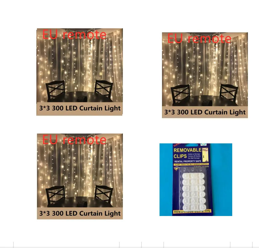 Holiday Decoration Lanterns Christmas Lights String Curtain