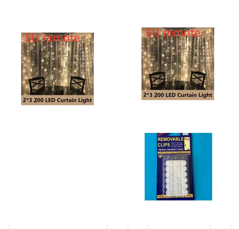 Holiday Decoration Lanterns Christmas Lights String Curtain