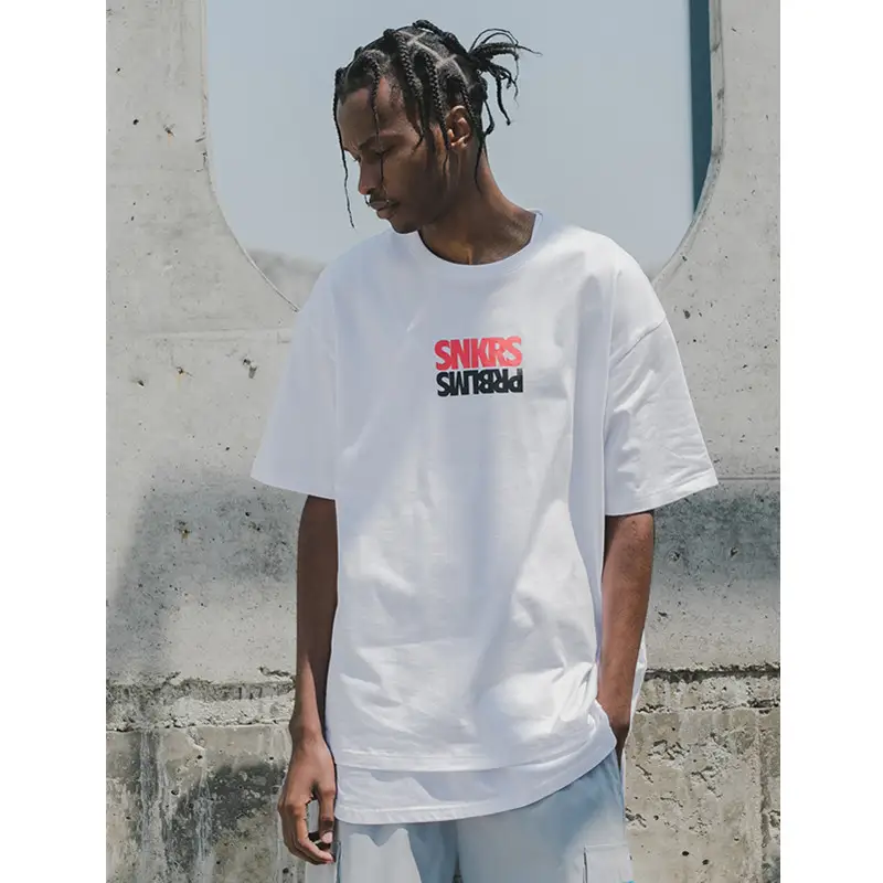 Original Fun Sneakers Printed Hip-hop Loose hHalf-sleeved T-shirt