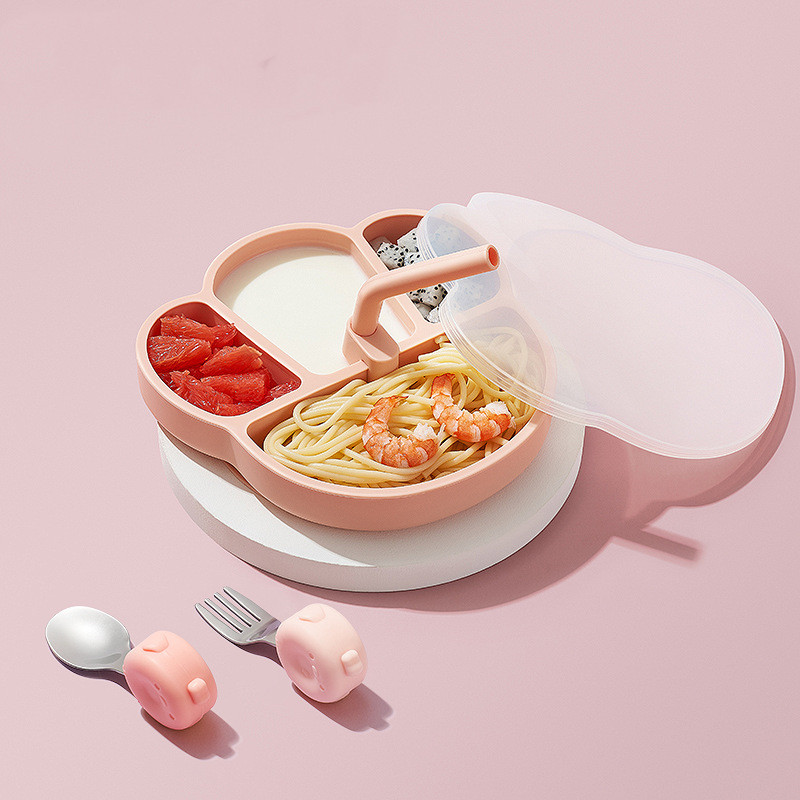 Baby Dinner Plate Suction Cup Infant And Children Silicone