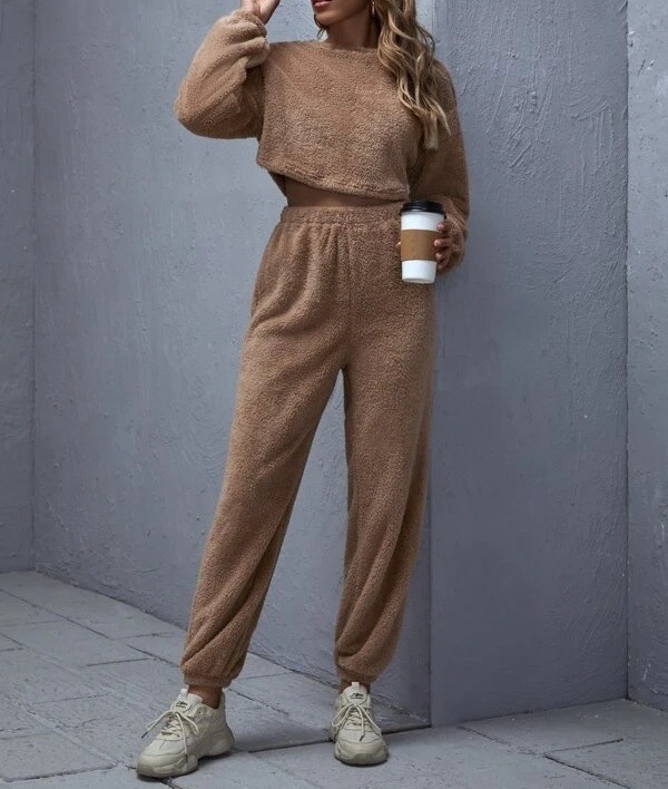 Fashion Ladies Winter Pajamas Suit Sportswear