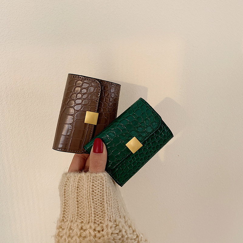 Crocodile Pattern Soft sSurface Card Holder Coin Purse — view 3