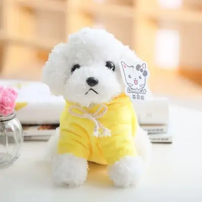 Dressing Teddy Dog Plush Toy Doll Simulation Curly Sweater Puppy