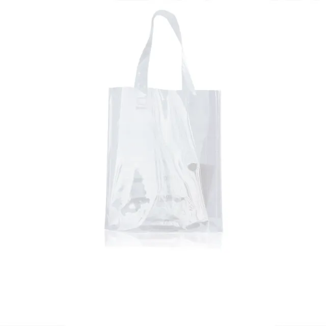 Transparent Symphony Laser Eva Shopping Tote Bag White - Shop at LoveMi