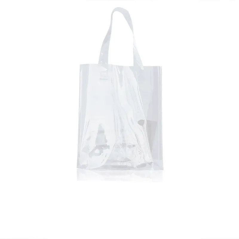 Transparent Symphony Laser Eva Shopping Tote Bag - White