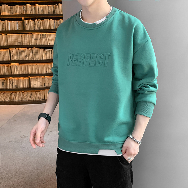 Title 5, Sweatshirt Männer koreanischen Stil Trend Rundh...