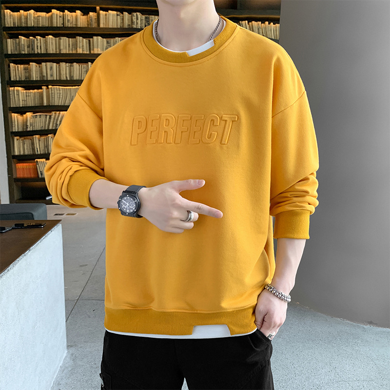 Title 6, Sweatshirt Männer koreanischen Stil Trend Rundh...