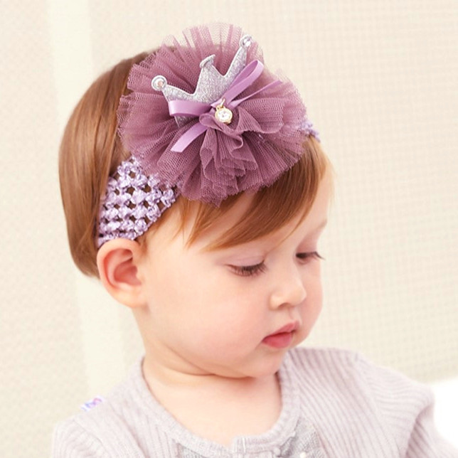 Title 5, Hundred Days Baby Red Crown Headband One Year O...