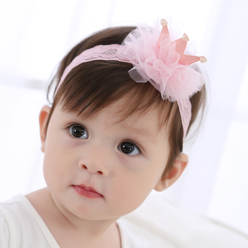 Title 2, Hundred Days Baby Red Crown Headband One Year O...