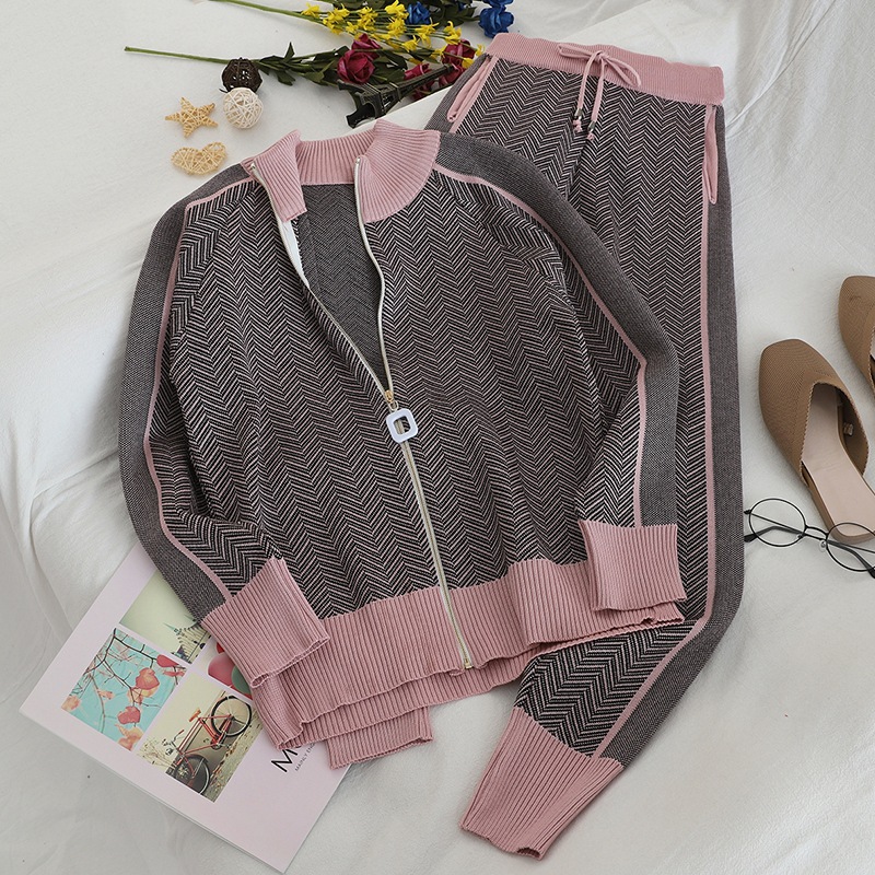 Winter Keep Warm Women Sweater Knitted Suits - Image 1