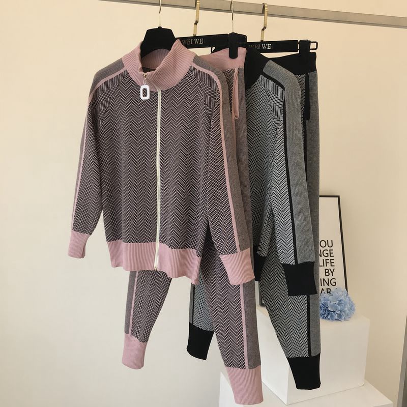 Winter Keep Warm Women Sweater Knitted Suits - Image 2