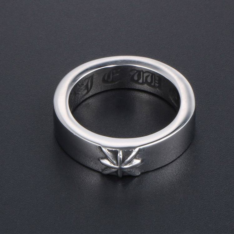 Title 5, Retro Titanium Steel Ring Male Temperament Simp...