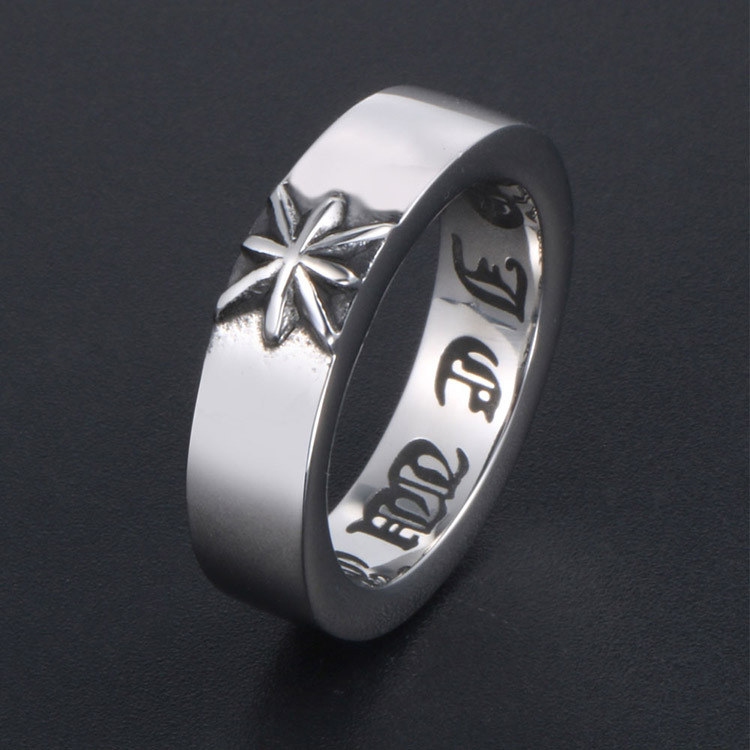 Title 1, Retro Titanium Steel Ring Male Temperament Simp...