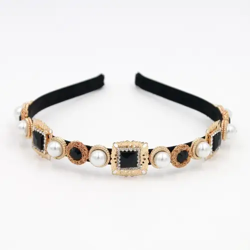 Simple Multi-Color Versatile Headband, Exquisite and Delicate Metal Bridal Headband