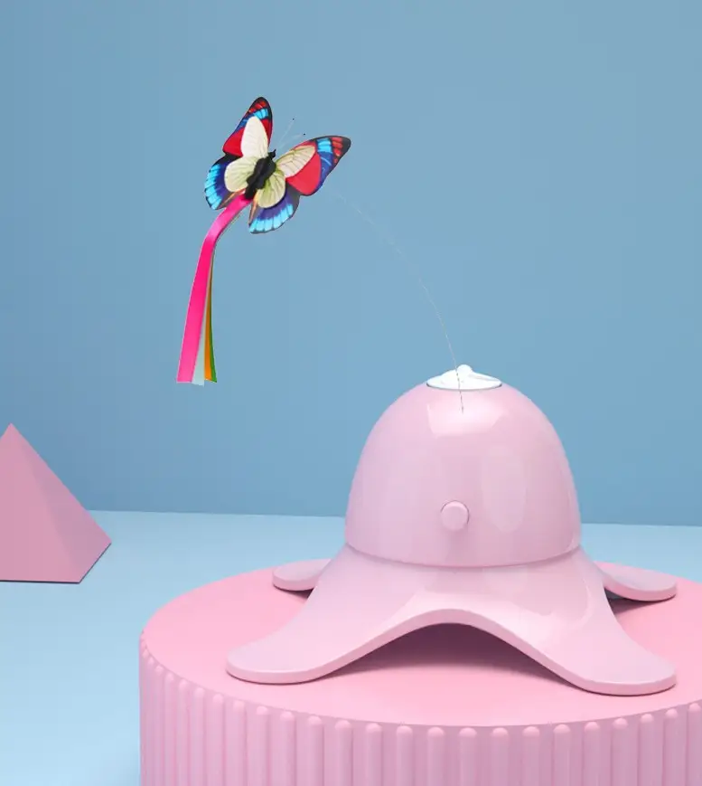 Electric Butterfly Funny Cat Toy Electric Funny Cat Stick Cat Toy