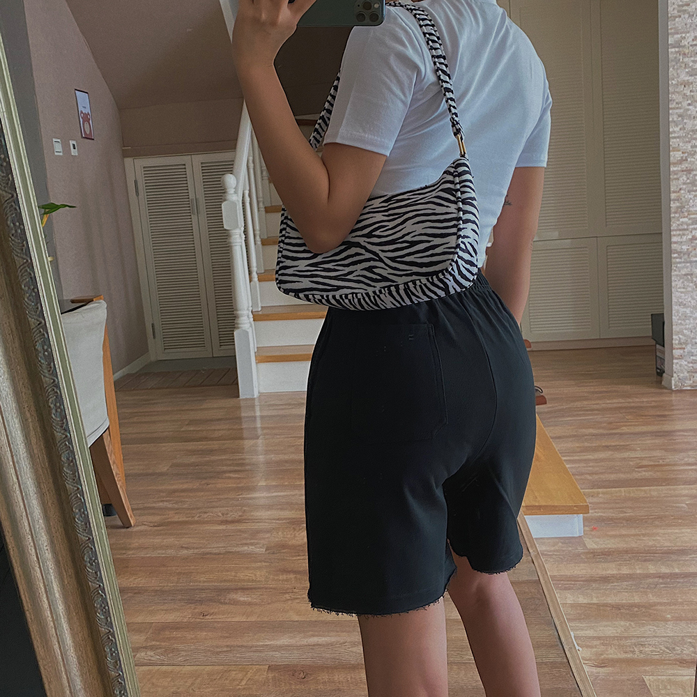 Retro Terry Shorts Sports And Leisure Hip-Hop Five-Point Pants Pants Women