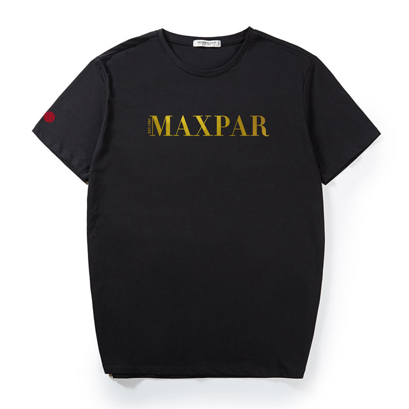 Men's Plus Size T-shirt With Fashion Simple Gold Print