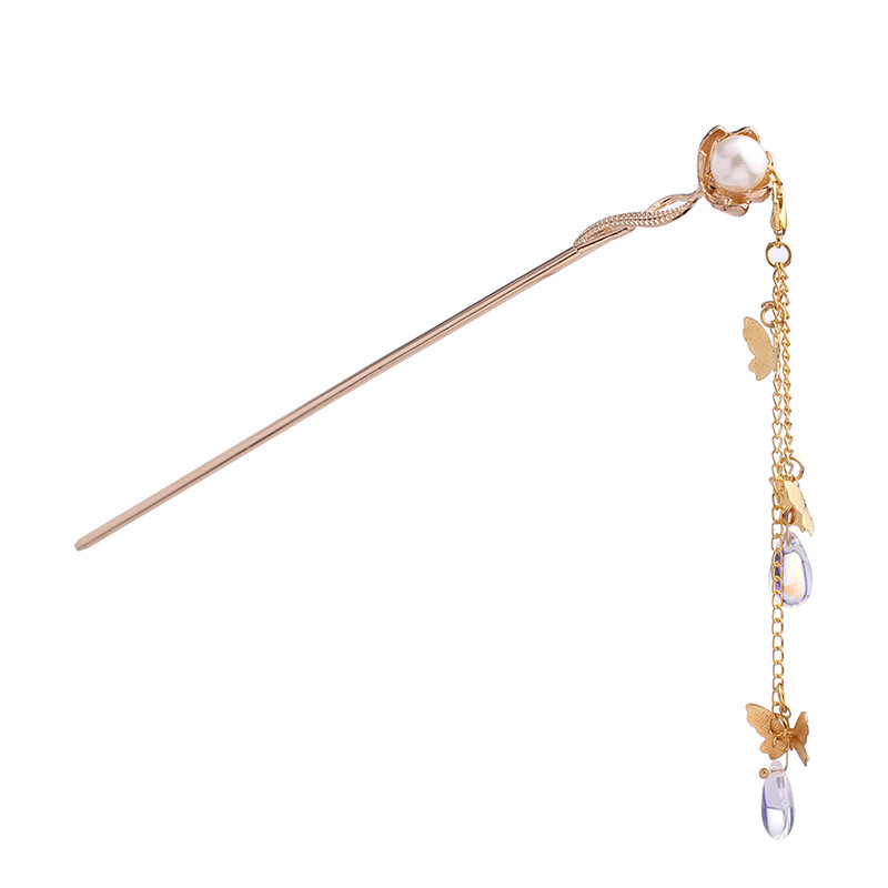 Title 6, Falling Beads Tassel Hairpin Pan Head enhances ...