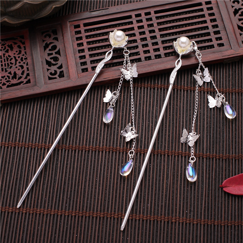 Title 5, Falling Beads Tassel Hairpin Pan Head