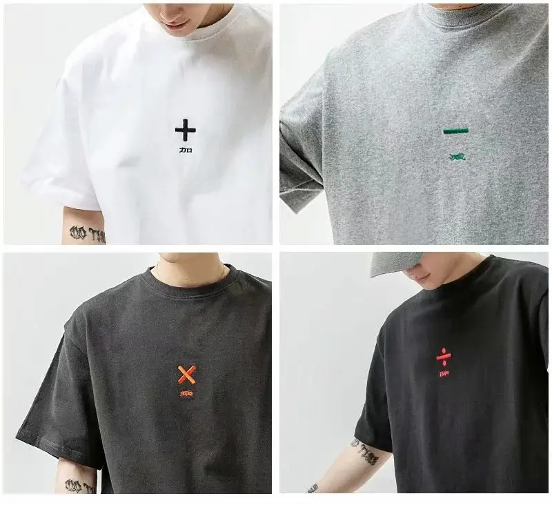 Korean Style Round Neck Slim Half Sleeve Men's Short Sleeve