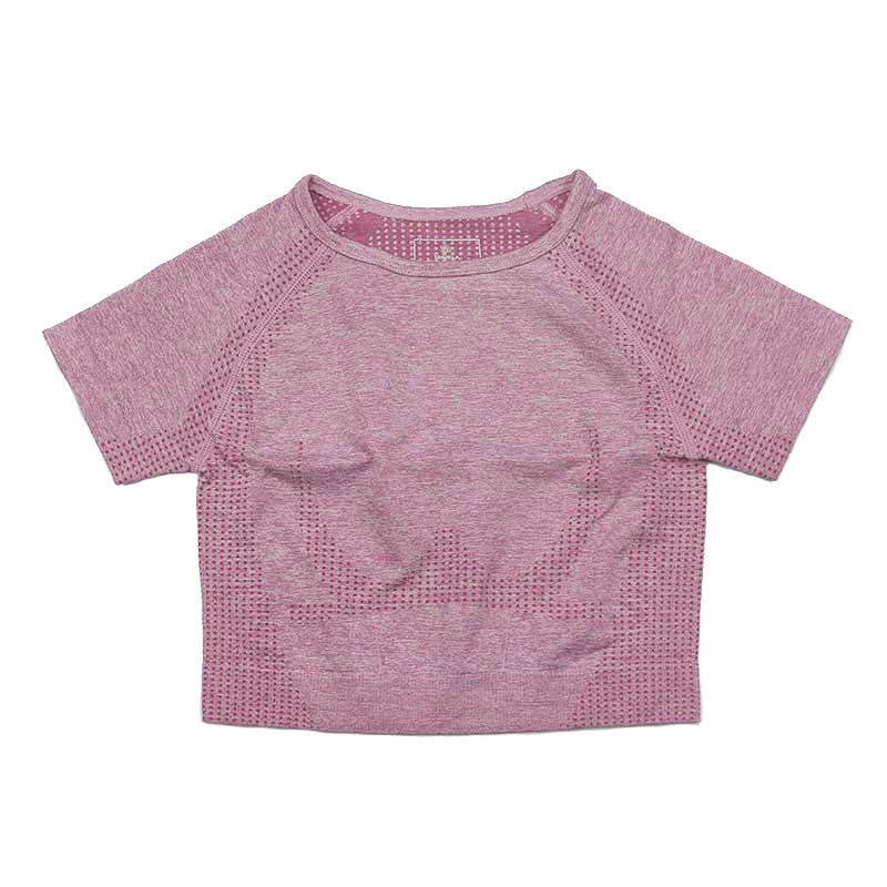 Dot Jacquard Seamless Fitness Suit Fitness Short-Sleeved Boxer