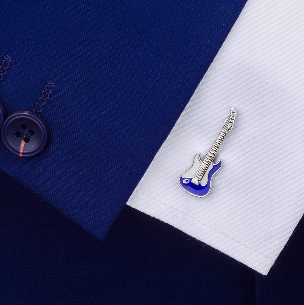 Guitar Instrument Cufflinks, picture 4 of 4