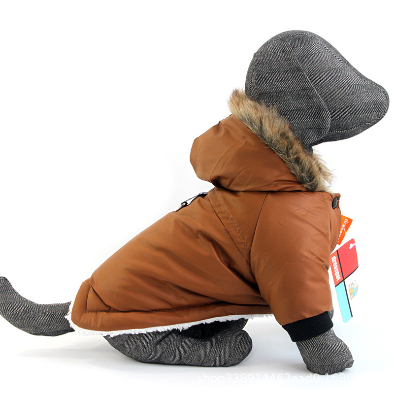 Title 1, Hunde Herbst Winter Kleidung Weste Hoodie Zweib...