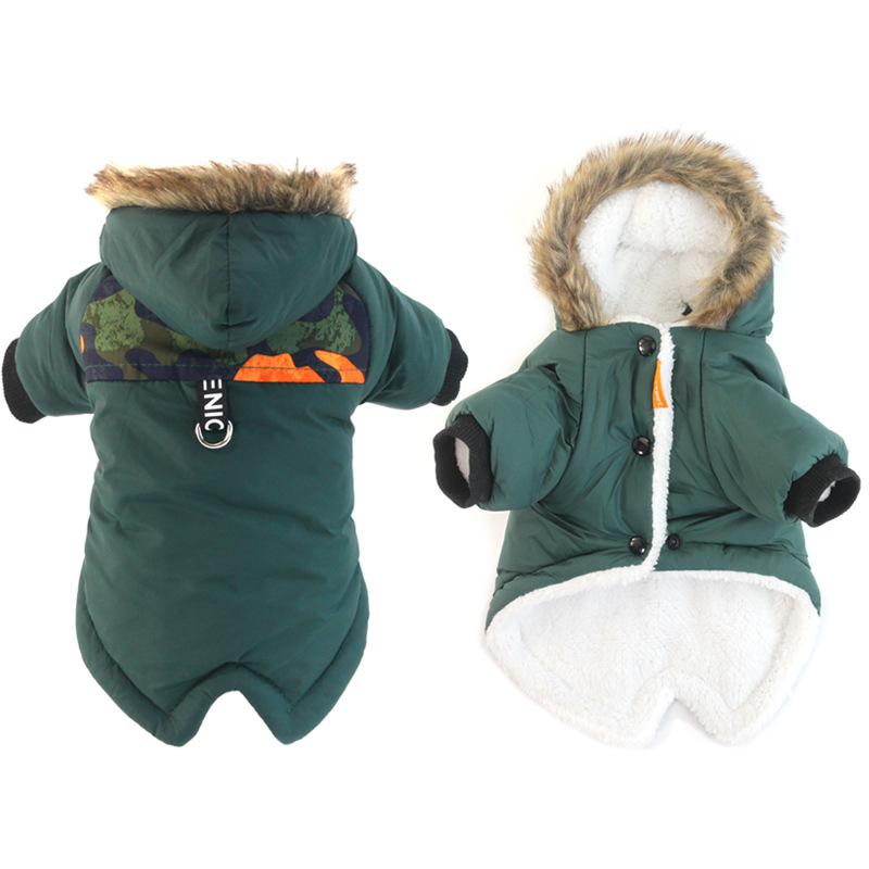 Title 5, Hunde Herbst Winter Kleidung Weste Hoodie Zweib...