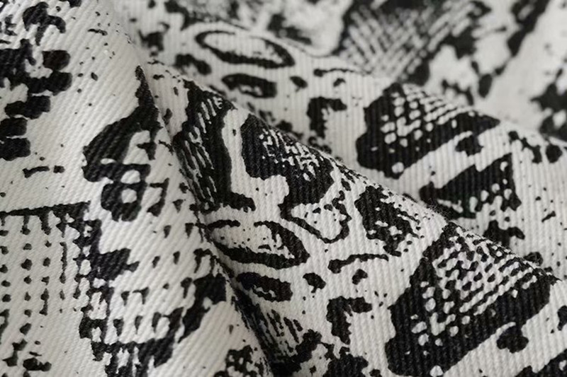 Elastic Waist Snake Print Loose Casual Sweatpants Trousers