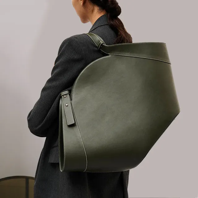Fan Shaped Bag Student Shoulder Bag Big Underarm Bag All Match Handbag Black - Shop at LoveMi