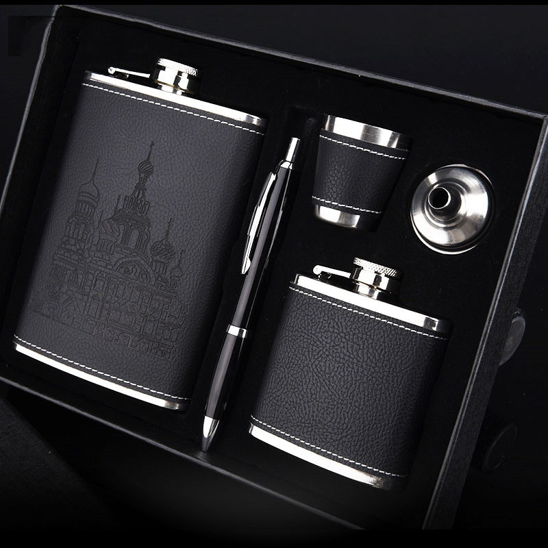 Stainless Steel Hip Flask With Thickened Outdoor Portable Small Hip