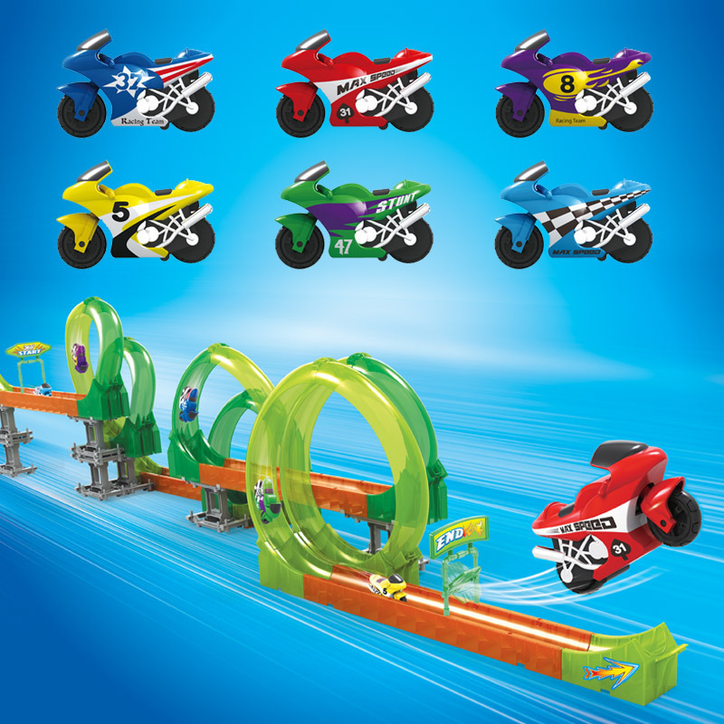 Title 7, Mini Track Roller Coaster Racing Motorcycle Chi...