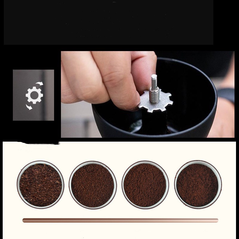 مطحنة قهوة يدوية سيراميك مع سماكة قابلة للتعديل