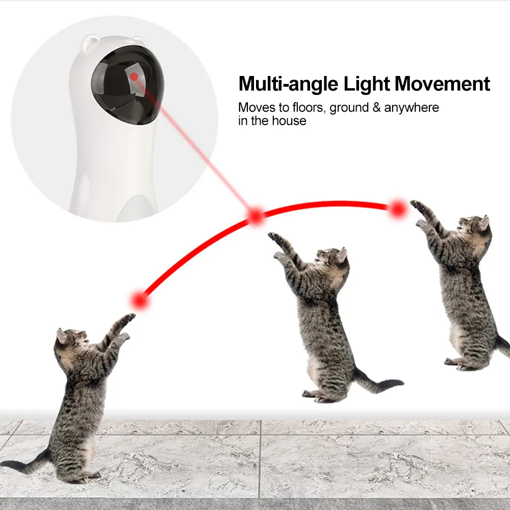 Automatic Laser Cat Toy Bear LED Red