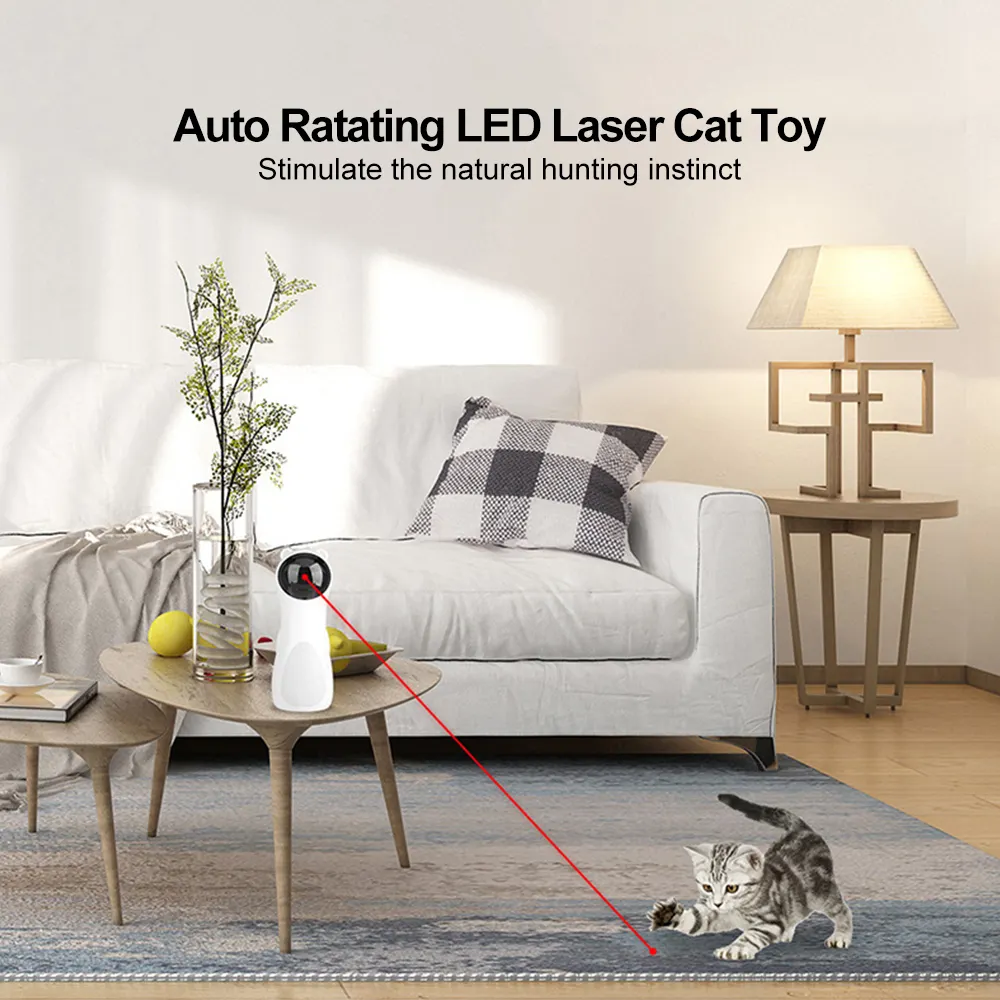 Automatic Laser Cat Toy Bear LED Red