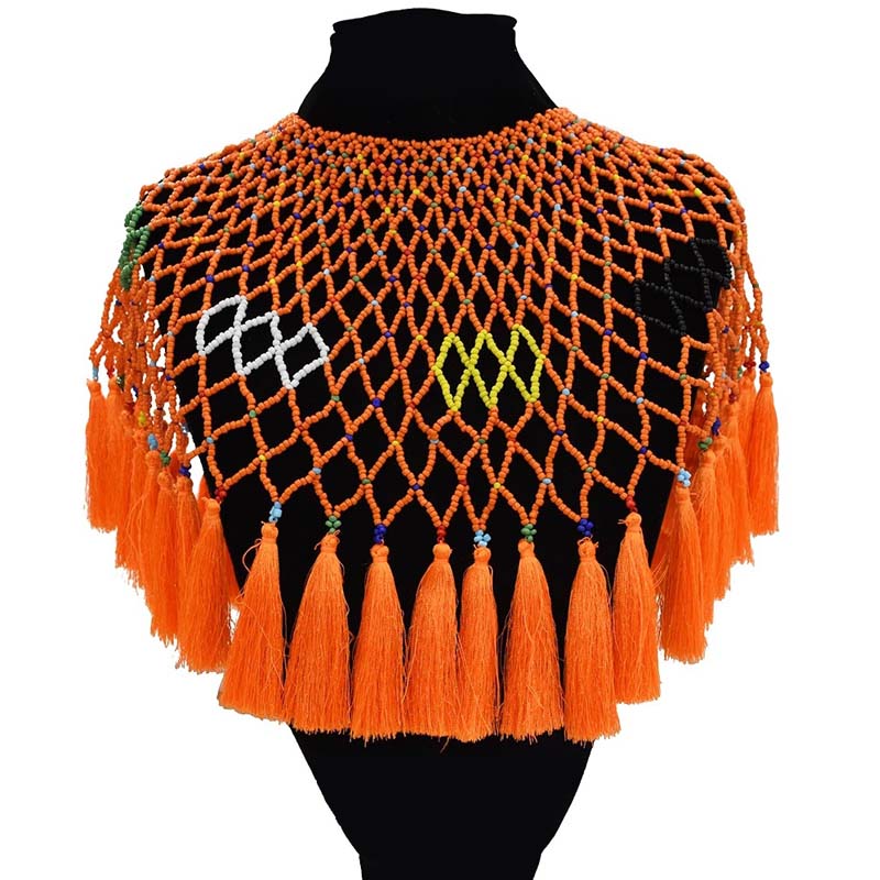 Personality Trend Exaggerated Color Rice Bead Necklace