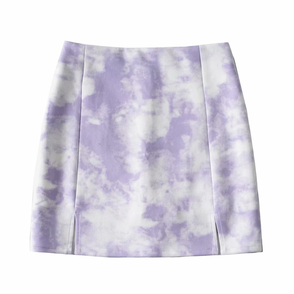 Title 2, Suede Tie-Dye Skirt Women