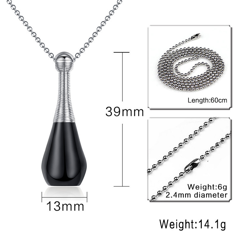 Necklace Pendant Titanium Steel Personalized Perfume Bottle Pendant