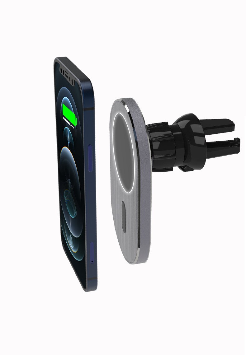 Fast Charging Wireless Charger – Compatible with Apple, detailed hardware close-up